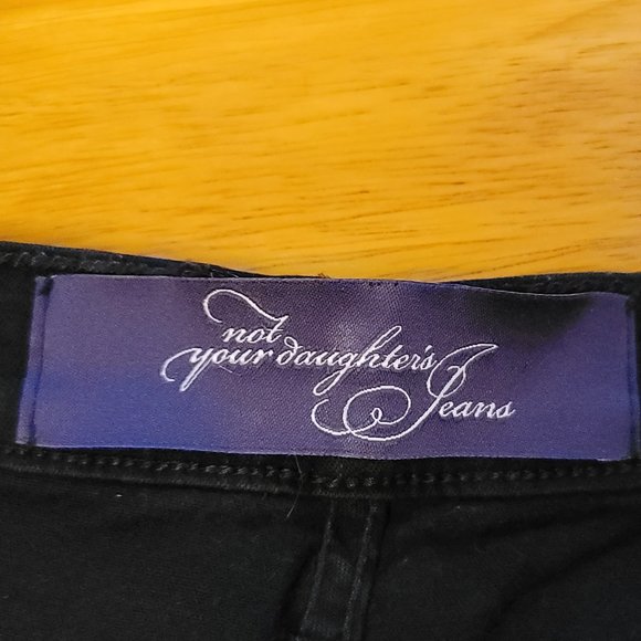 NYDJ Not Your Daughter's Jeans Black Gemstone Embellished Jeans - Picture 6 of 8